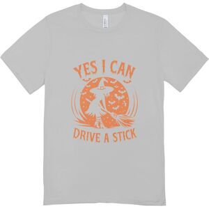 New "Yes I can drive a stick" witchy halloween T-shirt | Hanes softstyle unisex